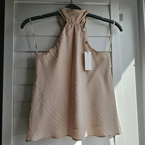 Heartloom Halter Top  Blouse Cream Beige Size XS - Picture 5 of 7